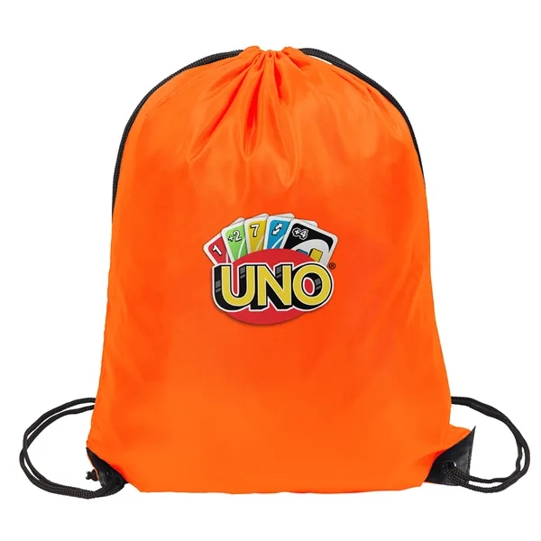 Orange color option for Polyester Drawstring Bag