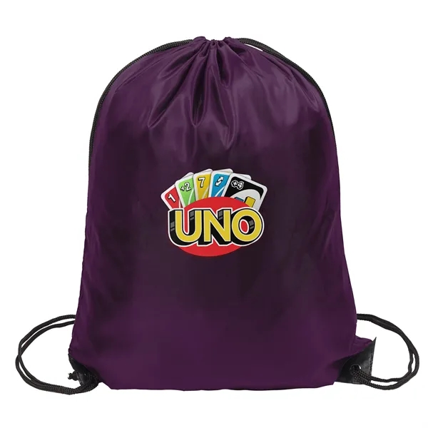 Plum Purple color option for Polyester Drawstring Bag