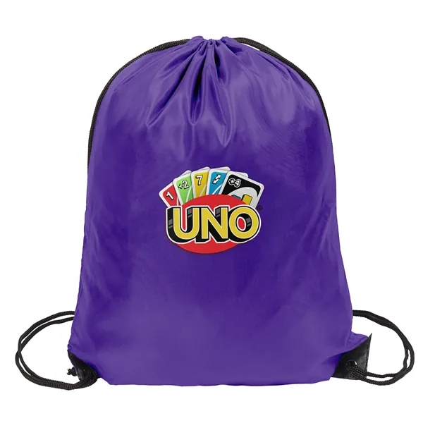 Purple color option for Polyester Drawstring Bag