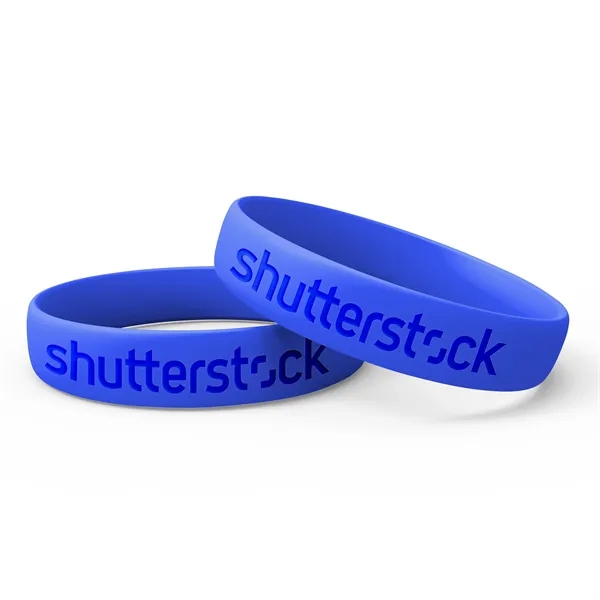 Royal Blue color option for Silicone Wristband   Debossed