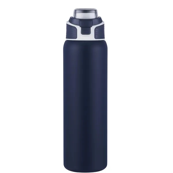 Navy Blue color option for 28 Oz Vacuum Bottle With Carry Handle, Rss Liner, Pfas Free