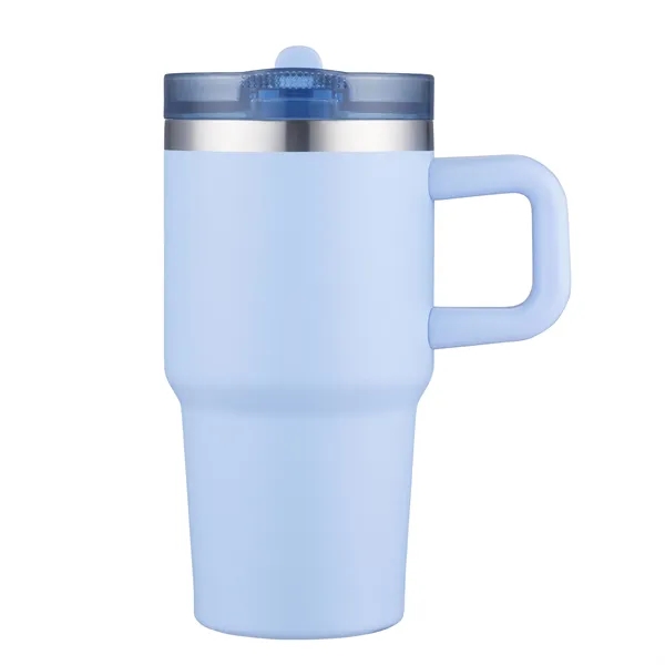 Light Blue color option for 20 Oz Vacuum Mug With Ss Plastic Handle, Rss Liner, Pfas Fre