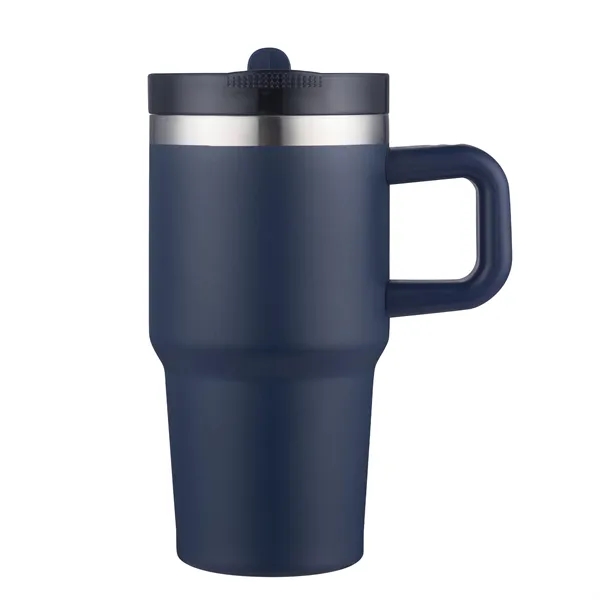Navy Blue color option for 20 Oz Vacuum Mug With Ss Plastic Handle, Rss Liner, Pfas Fre