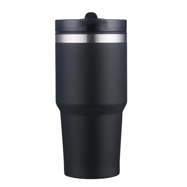 Black color option for 20 Oz Double Wall Tumbler With Straw Lid, Pfas Free Powder C