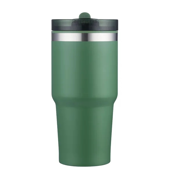 Green color option for 20 Oz Double Wall Tumbler With Straw Lid, Pfas Free Powder C