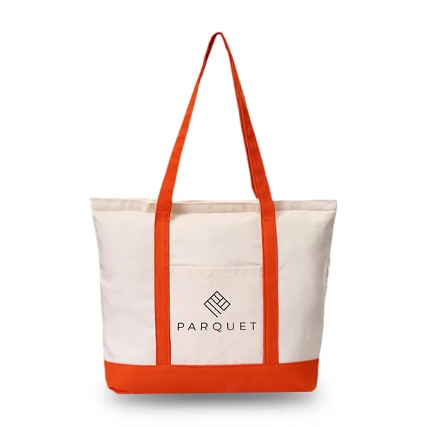 Natural-Red color option for Mini Tote With Pocket