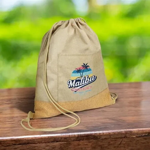 Main photo of Cork Drawstring Bag   4 Cp