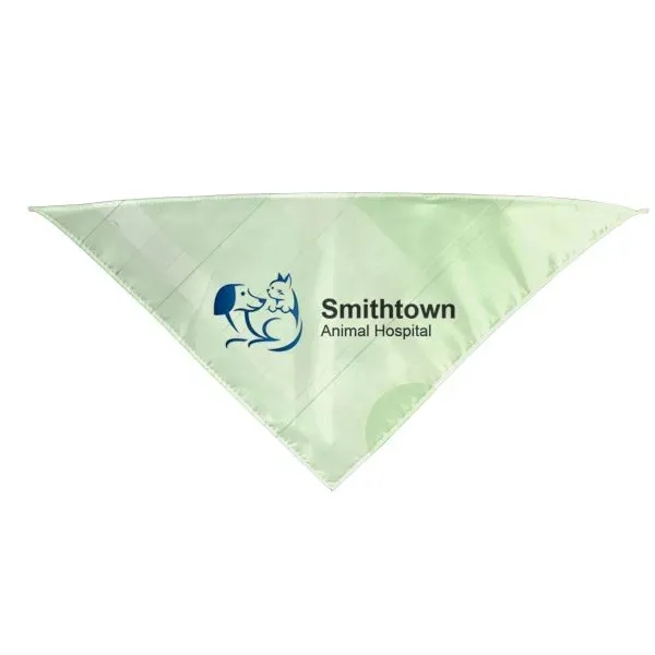 White color option for Full Color Sublimated Pet Bandana   Large