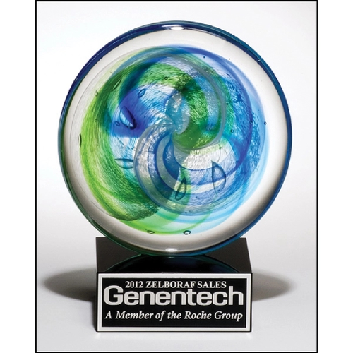 Photo of Art Glass Disk 5.75 X 7.25