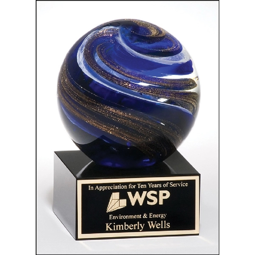 Main photo of Art Glass Globe 3.5 X 5