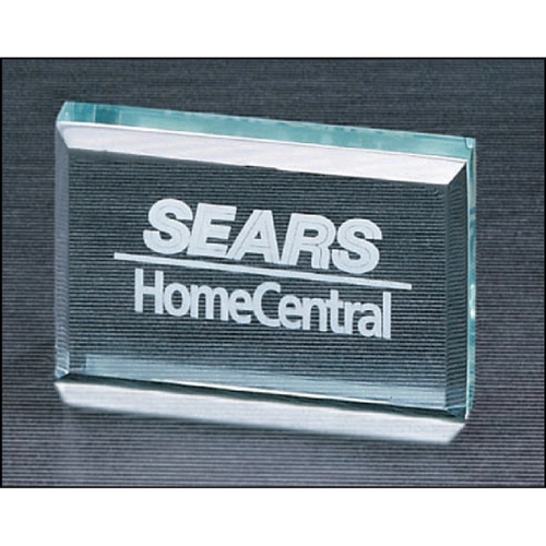 Main photo of Rectangular Acrylic Paper Weight 2.5 X 4