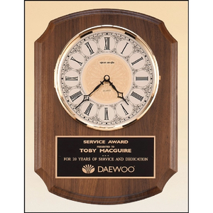 Photo of Walnut Vertical Wall Clock. 10.5x13