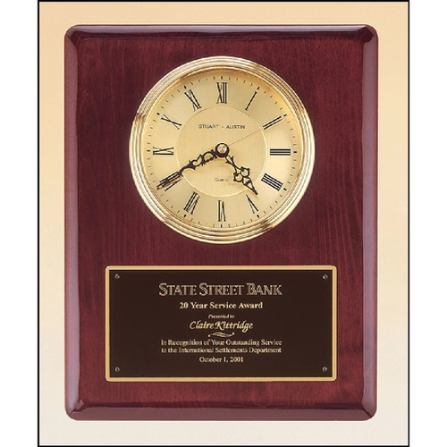 Main photo of Rosewood Piano Finish Vertical Wall Clock 10.5x13