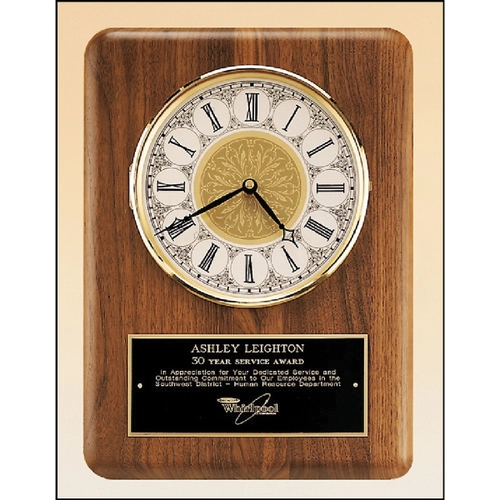 Main photo of Walnut Vertical Wall Clock. 11x15