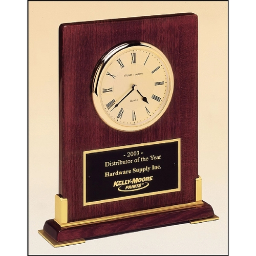 Main photo of Desk Rosewood Piano Finish Clock 10 X 8 3/8