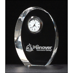 Photo of Crystal Desk Clock 3 7/8 X 4 7/8