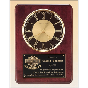 Photo of Rosewood Piano Finish Vertical Wall Clock 12 X 15