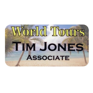 Photo of 1.5x3 Inch Full Color Name Badge Gloss