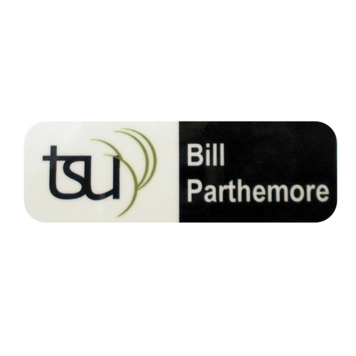 Photo of 1x3 Inch Full Color Name Badge Gloss