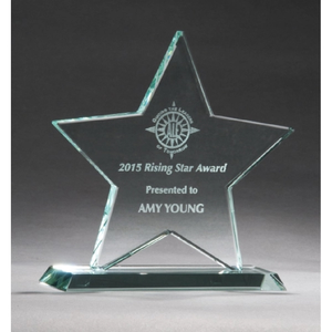 Photo of Jade Glass Star Award 5.75x5 7/8