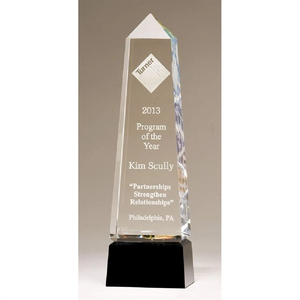 Photo of Obelisk Crystal Award 2 7/8x9 3/4