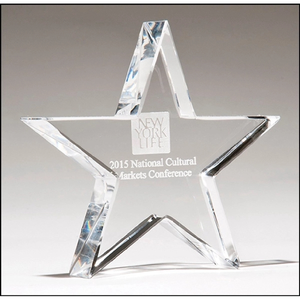 Photo of Crystal Star Paperweight 4 1/8x4 1/8