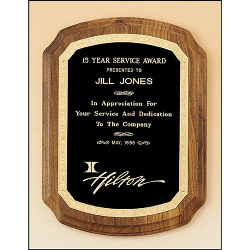 Main photo of Walnut Plaque With Florentine Border