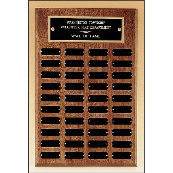Walnut Brown-Black color option for Walnut Perpetual Plaque 13x20