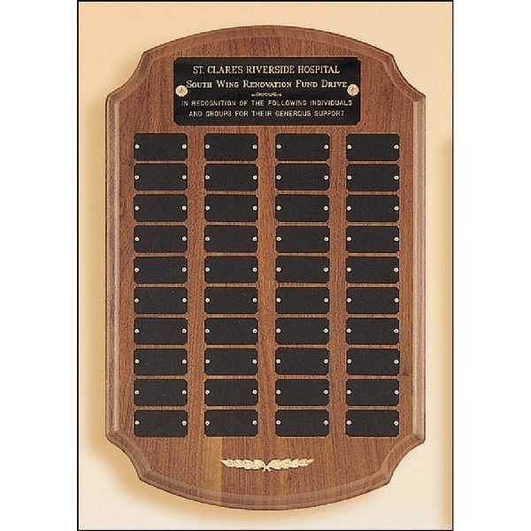 Walnut-Black color option for Walnut Ornate Perpetual Plaque 12x18