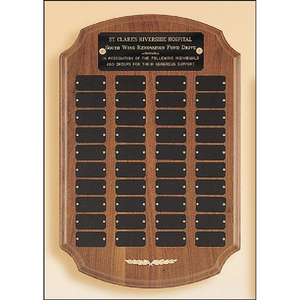 Photo of Walnut Ornate Perpetual Plaque 12x18