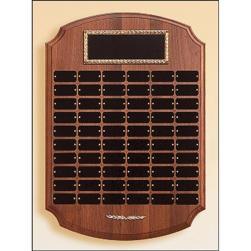Main photo of Solid Walnut Perpetual Plaque 14x20