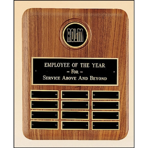 Photo of Solid Walnut Perpetual Plaque 10.5x13