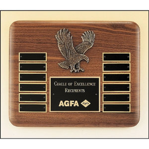 Photo of Eagle Walnut Perpetual Plaque 10.5x13