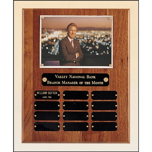Main photo of Walnut Photo Perpetual Plaque
