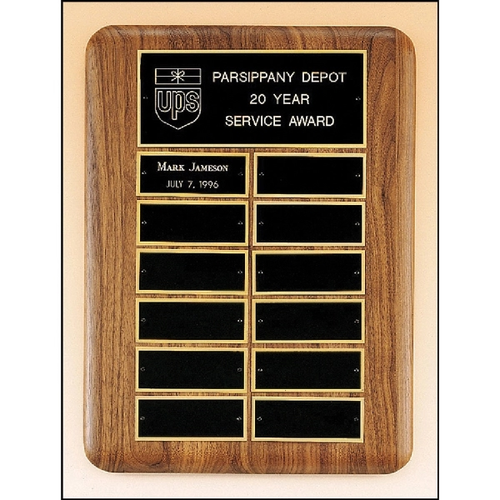 Main photo of Walnut Perpetual Plaque 11x15 12 Plates