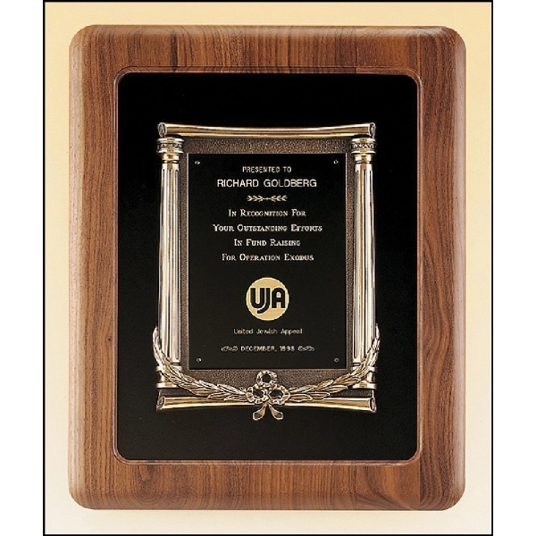 Walnut-Black-Gold color option for Walnut Frame With Antique Bronze Casting
