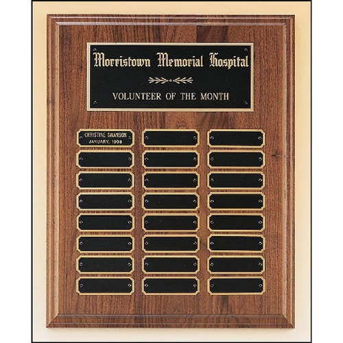 Main photo of Walnut Perpetual Plaque 12x15 24 Plates