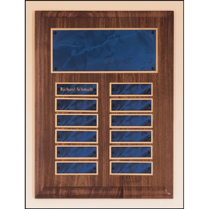 Photo of Solid Walnut Perpetual Plaque 9x12