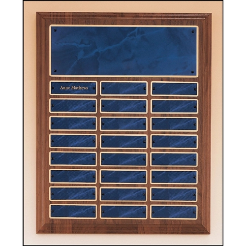 Main photo of Solid Walnut Perpetual Plaque 12x15