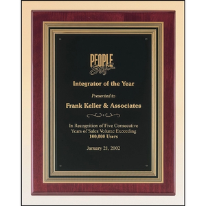 Photo of Rosewood Piano Finish Plaque 11x14
