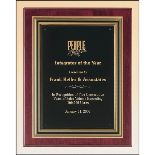 Main photo of Rosewood Piano Finish Plaque 11x14