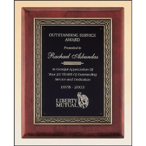 Photo of Rosewood Piano Finish Plaque 11x14
