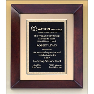 Photo of Cherry Finish Wood Frame Plaque 12x15