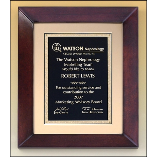 Main photo of Cherry Finish Wood Frame Plaque 12x15