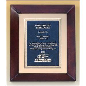 Photo of Cherry Finish Wood Frame Plaque 12x15
