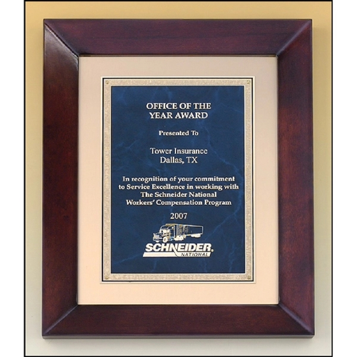 Main photo of Cherry Finish Wood Frame Plaque 12x15