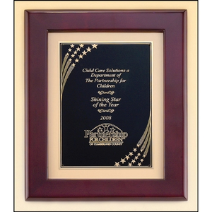 Photo of Rosewood Piano Finish Frame With Brass Plate 12x15