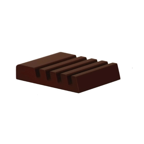 Main photo of 2 1/2 X 3 Mahogany Finish Slotted Coaster Holder