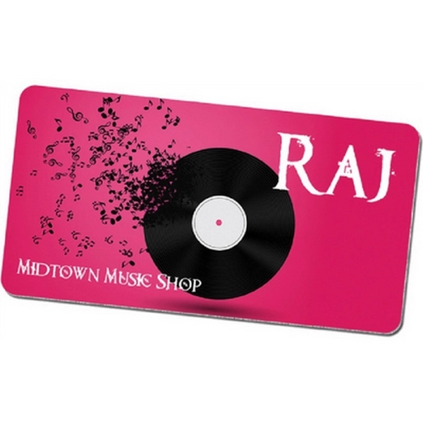 Matte White color option for Matte White Full Color Round Corner Aluminum Name Badge