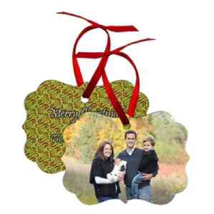 Photo of 3.95" X 2.76" Gloss White Aluminum Benelux Ornament